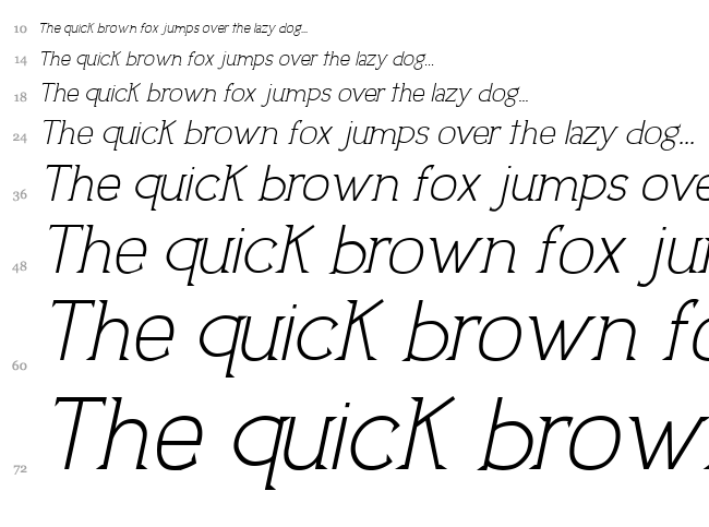 Uptown Elegance font waterfall